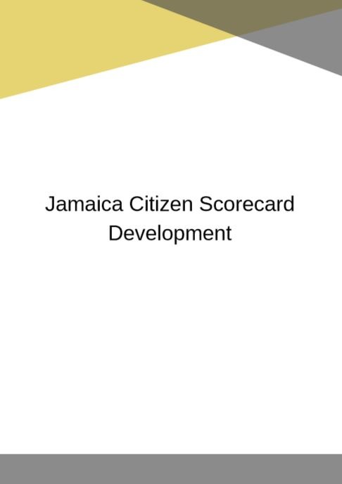 Jamaica_Citizen_Scorecard_Development