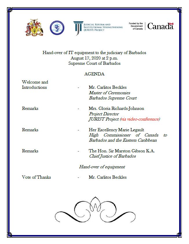 Read more about the article JURIST Project to hand-over IT equipment to the Barbados judiciary