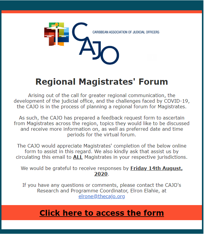 Read more about the article CAJO – Regional Magistrates’ Forum