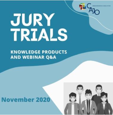 Read more about the article CAJO Jury Trials Knowledge Products and Webinar